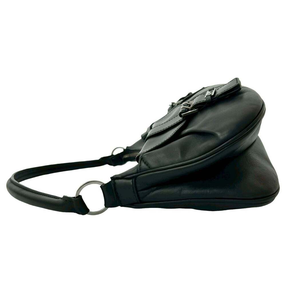CHRISTIAN DIOR Black Leather Shoulder Bag - Picture 5 of 10